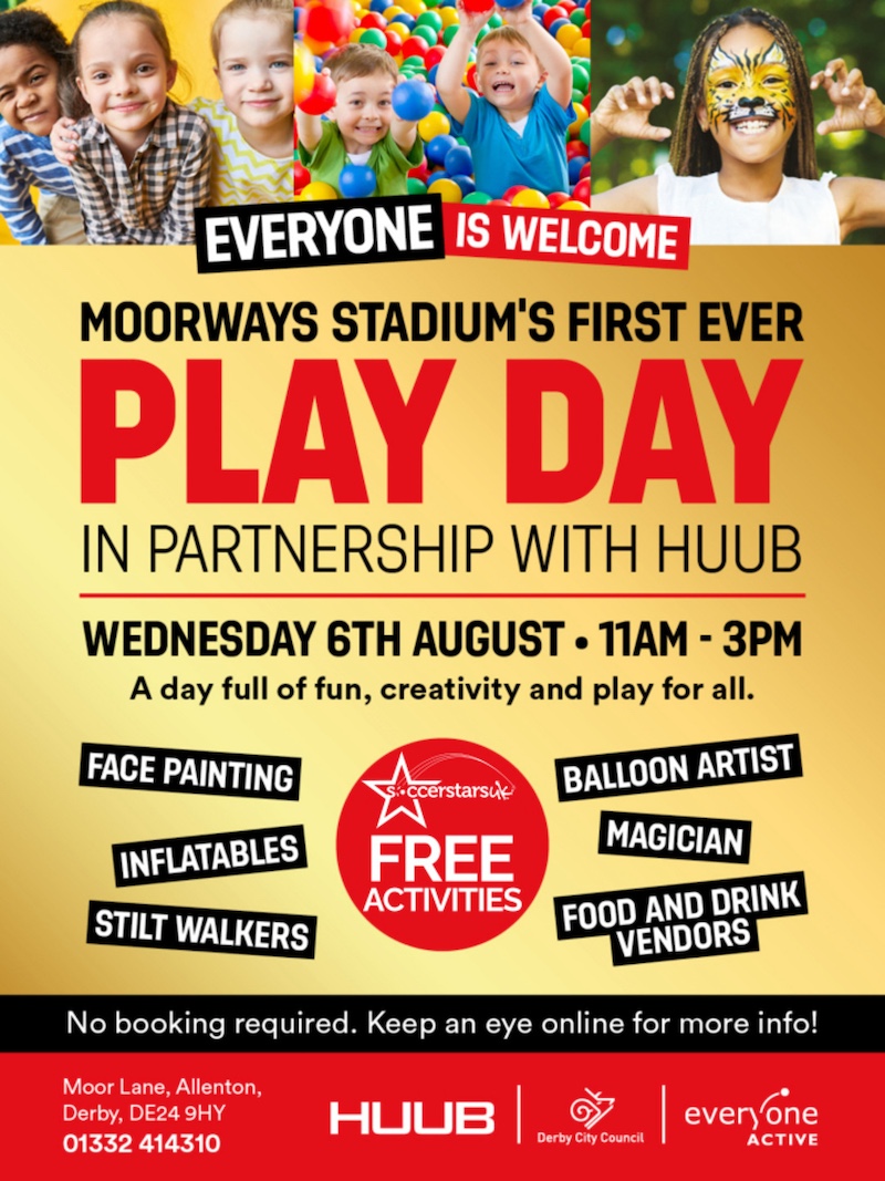 Play Day at Moorways Stadium - Derby Days Out