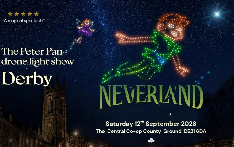 Neverland: The Peter Pan Drone Light Show - Derby Days Out