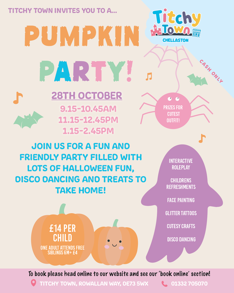 A Pumpkin Party @ Titchy Town - Derby Days Out